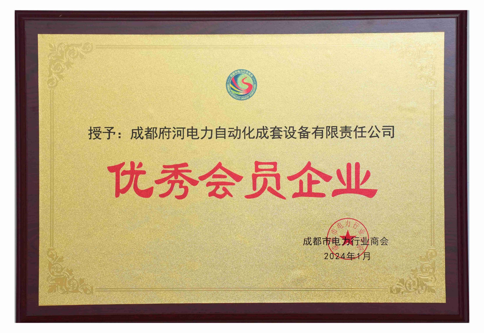 成都府河電力自動化成套設備有限責任公司 優(yōu)秀會員企業(yè)